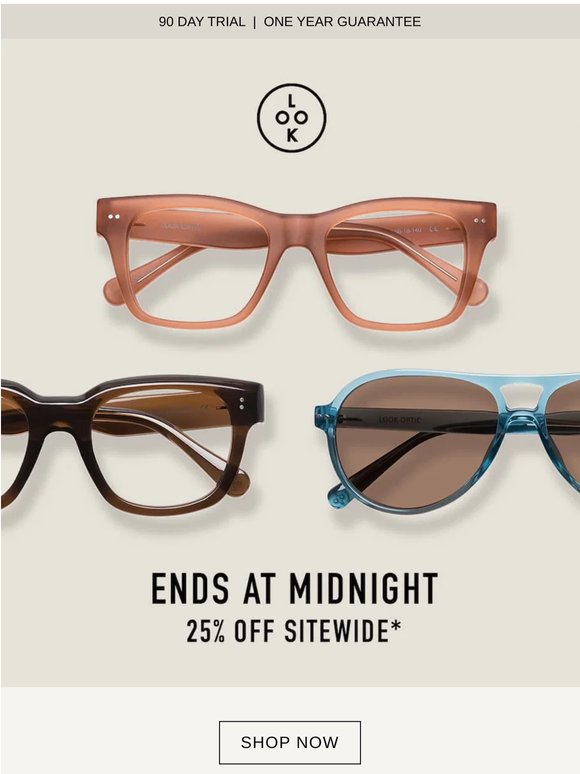 Ends Tonight: 25% Off Sitewide