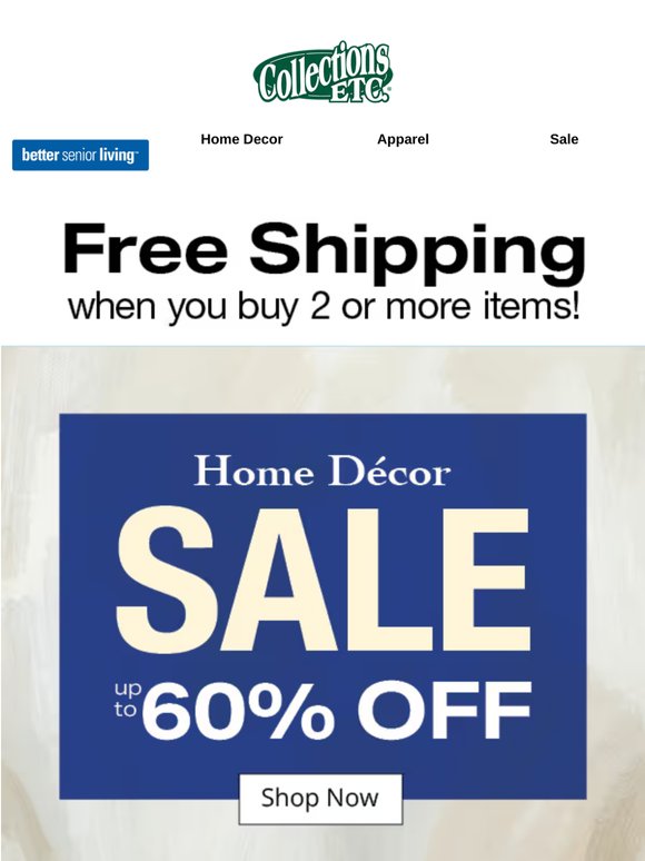 Refresh Your Home for Less + FREE Shipping on 2