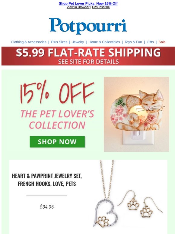 🐾 15% Off Pet-Lover Favorites—Limited Time