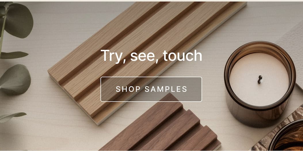 Try, see, touch. Explore Samples.