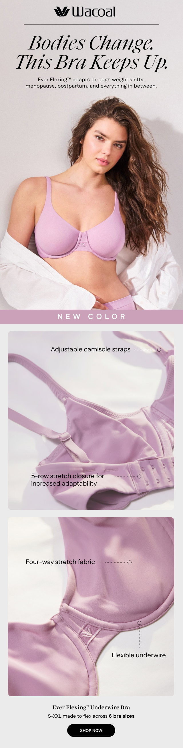Ever Flexing Underwire Bra - Shop Now
