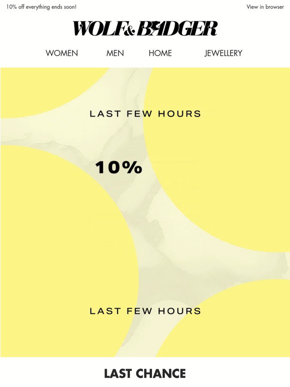 LAST FEW HOURS
