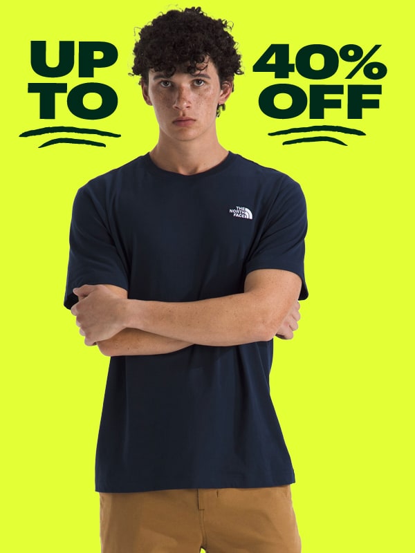 Up to 40% off.