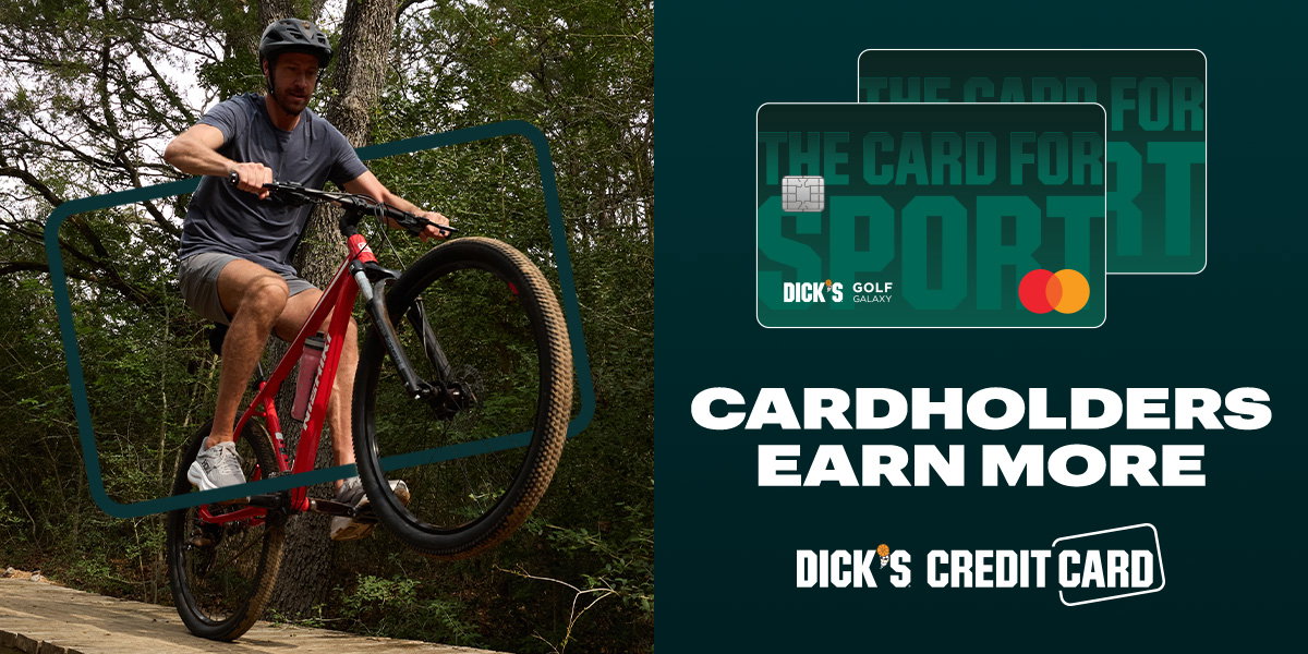  Cardholders earn more. Dick's Credit Card.