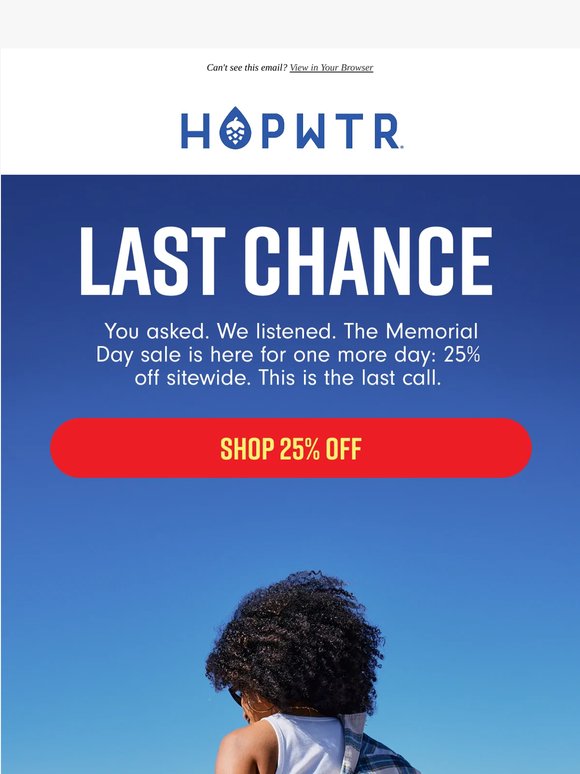 25% off is still on.