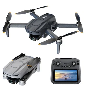 NLTR/C SPACE MINI 249g GPS 3KM 5G Repeater Digital FPV with 4.5inch LCD Screen Controller 2.7K 30fps Dual Camera 3-Axis Brushless Gimbal Foldable RC Drone Quadcopter RTF