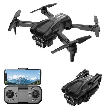 LYZRC N602 WiFi FPV with Electric Adjustment HD Dual Camera Optical Flow Positioning Foldable RC Drone Quadcopter RTF