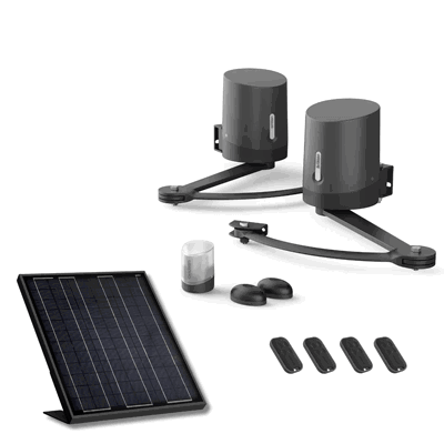 Motorisation solaire bras portail battant