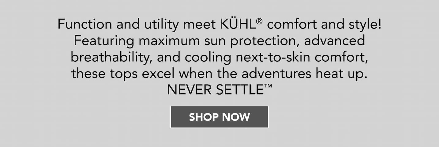 Function and utility meet KUHL comfort and style! Featuring maximum sun protection, advanced breathability, and cooling next-to-skin comfort,