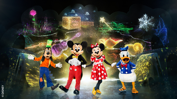 Goofy, Micky Maus, Minnie Maus und Donald Duck