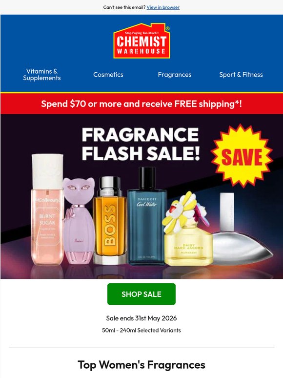 Save up to $100 on fragrance favourites ✨
