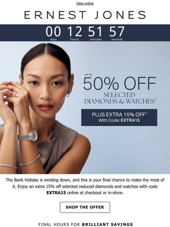 Final Hours: Bank Holiday savings end tonight