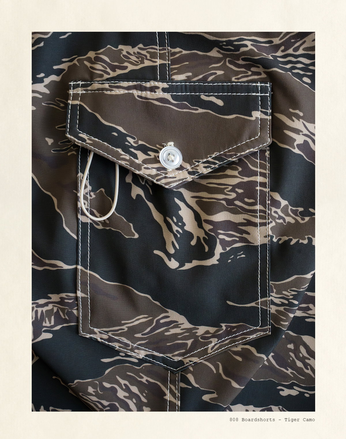 808 Boardshorts - Tiger Camo