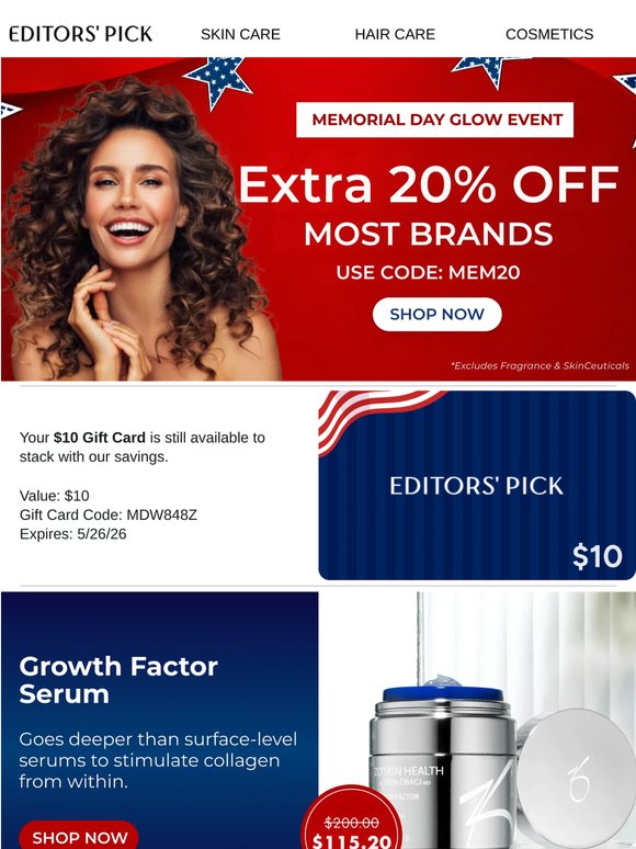 Last Chance: $10 Gift Card + Extra Savings End Today