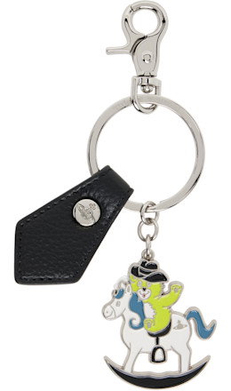 Multicolor Rocking Horse Teddy Keyring