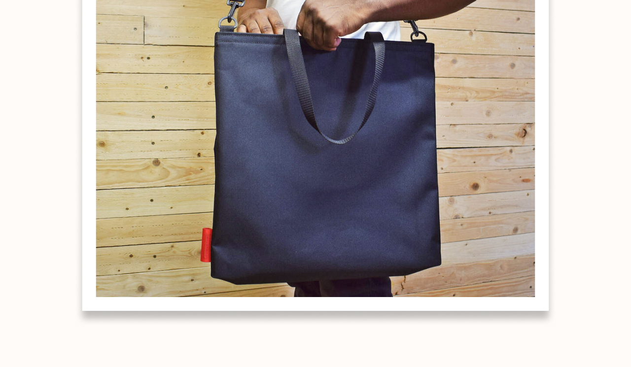 Large Record Tote Bag 45x45cm With Adjustable Shoulder Strap