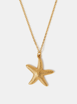 Stainless Steel Starfish Pendant Necklace