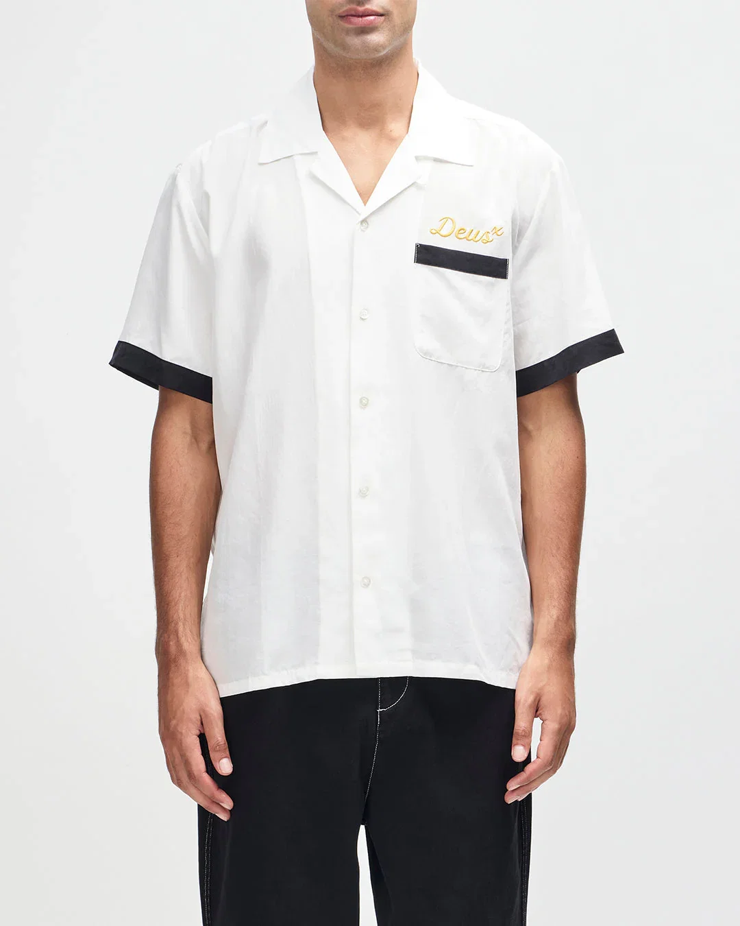 Image of Hisssterical Bowling Shirt - Vintage White