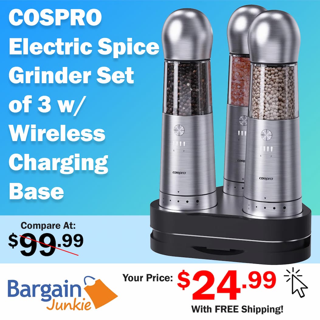 https://www.bargainjunkie.com/products/cospro-electric-salt-and-pepper-grinder-set-of-3-with-wireless-charging-base-rechargeable-automatic-pepper-mill-stainless-steel-one-hand-use-adjustable-coarseness-easy-clean-kitchen-gift