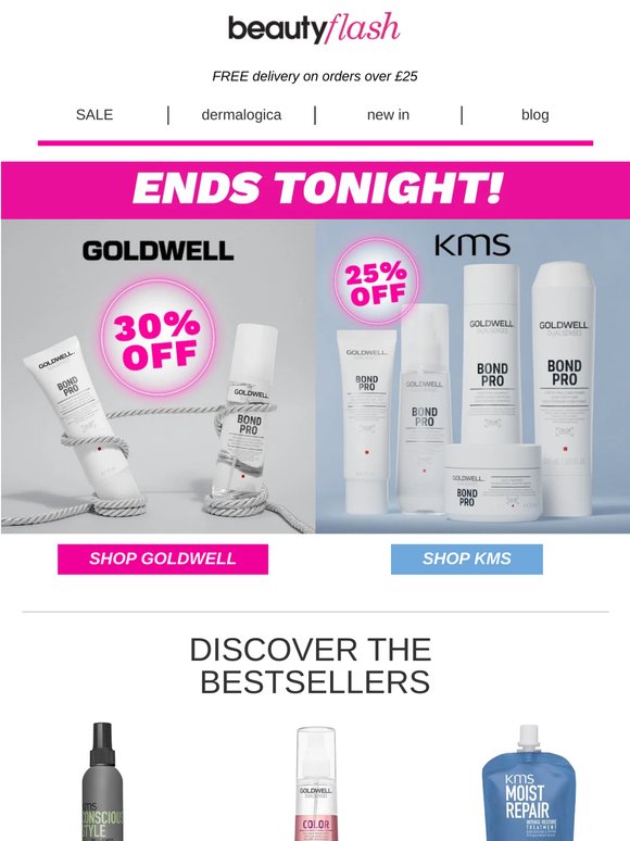 KMS & Goldwell - Sales End At Midnight ⏰