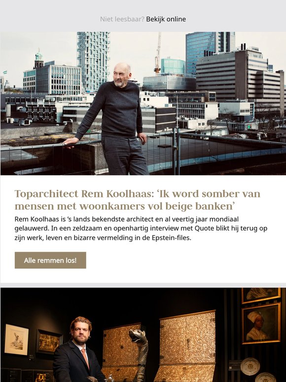 Bestuurder van Napoleon-fabriek verzweeg eigen belang bij verkoop & Rem Koolhaas: ‘Ik word somber van mensen met woonkamers vol beige banken’
