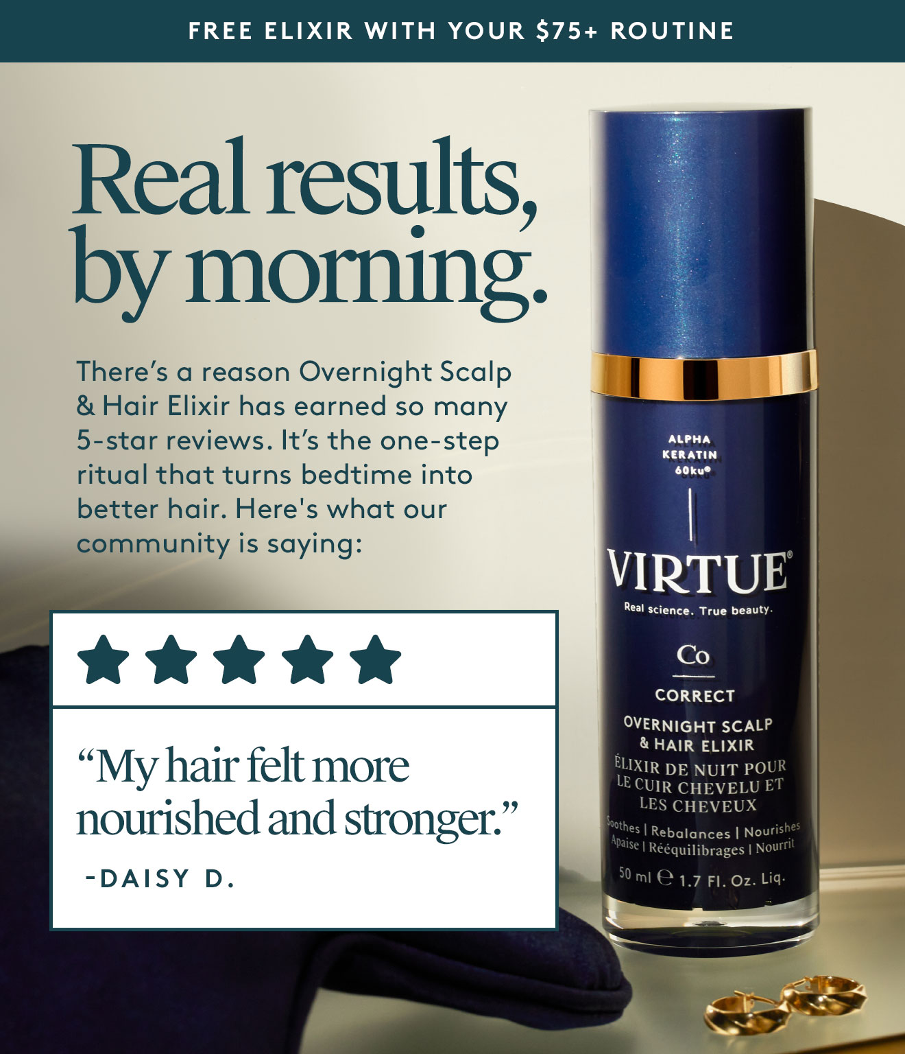 Real results, by morning.
