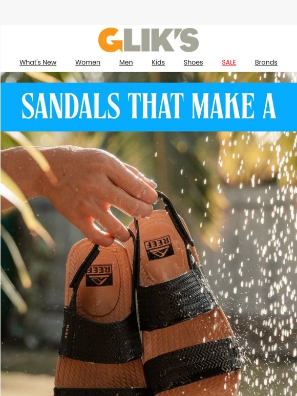 These Sandals Make a Splash