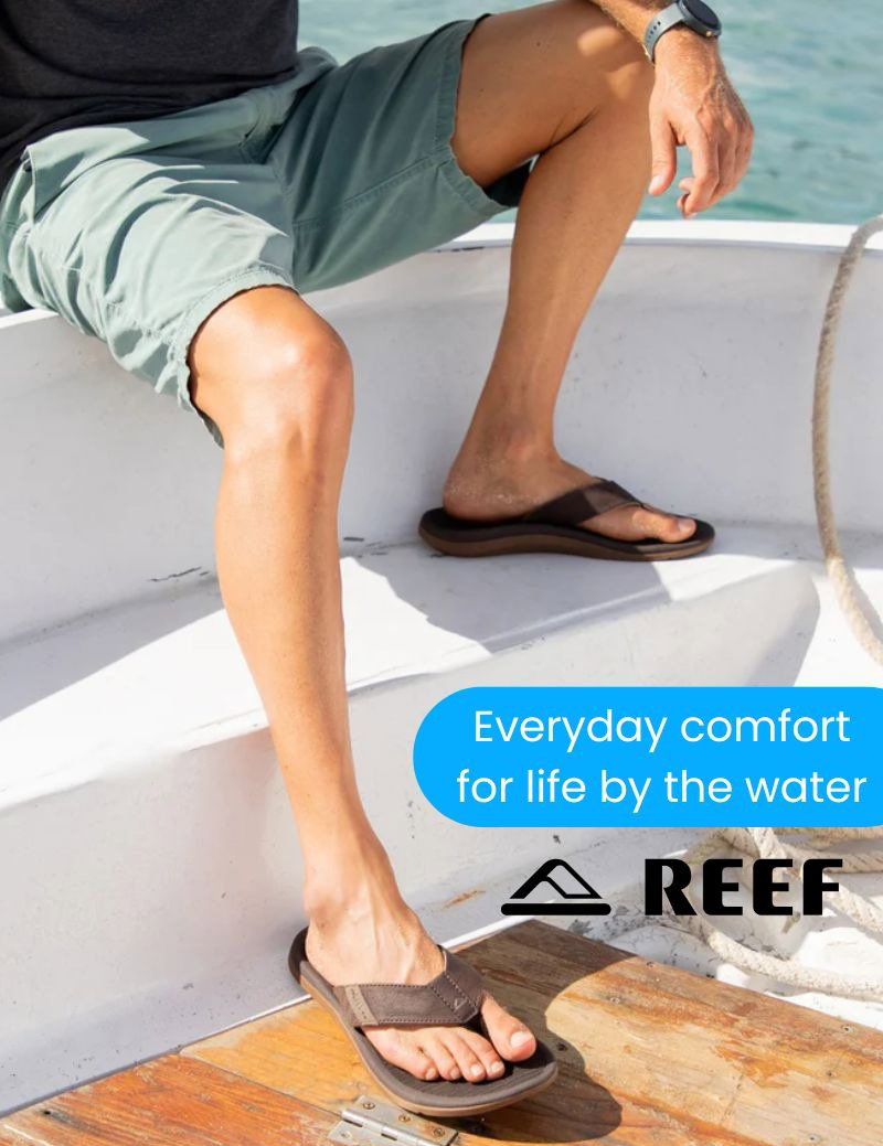 Made for Wet-to=Dry Adventures. Reef. Shop now button