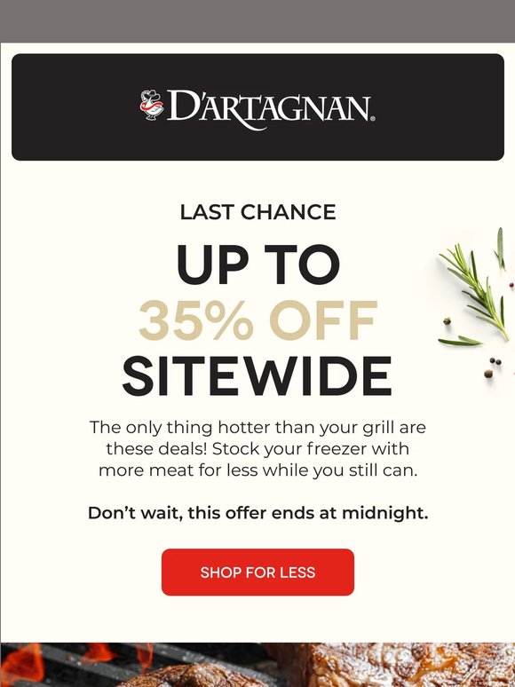 Up to 35% OFF Ends At Midnight!