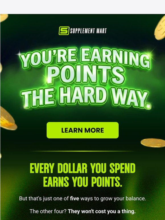 You're leaving free points on the table!