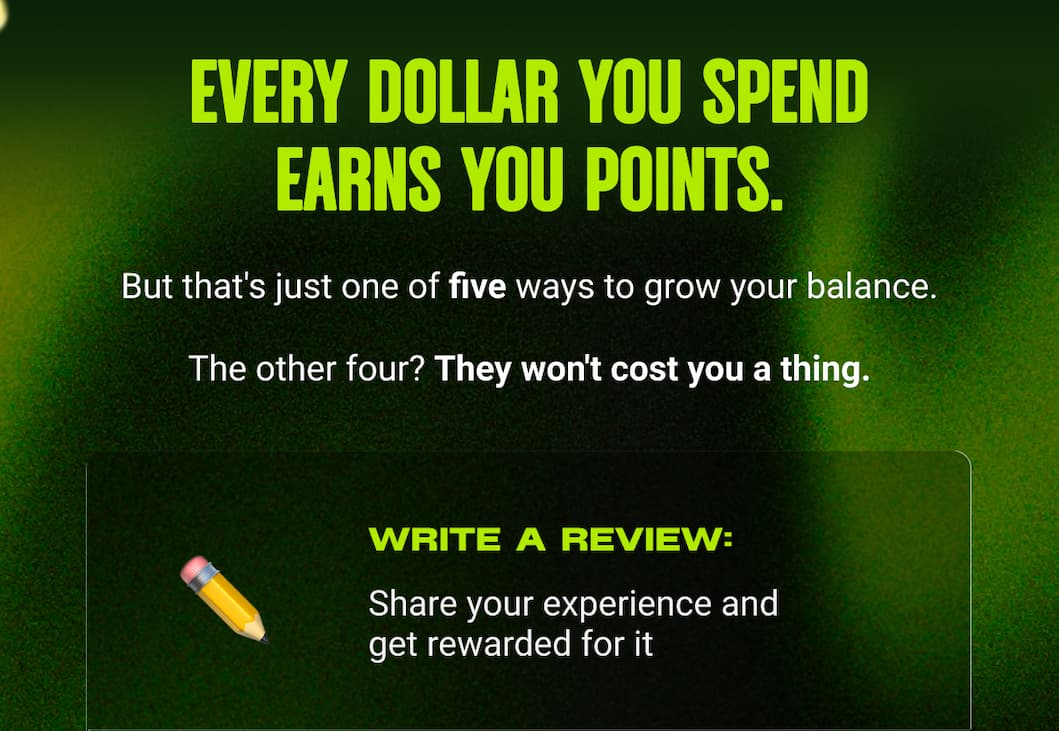 EVERY DOLLAR YOU SPEND 