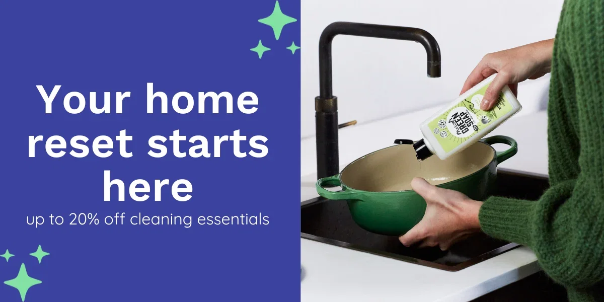 up to 20% off cleaning essentials