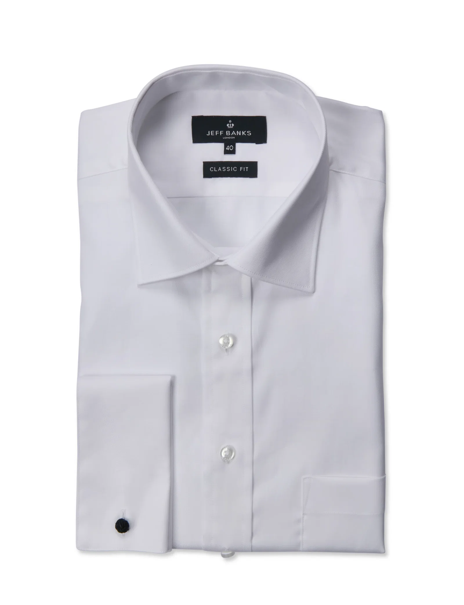 CANARY WHARF TWILL DOUBLE CUFF CLASSIC FIT SHIRT