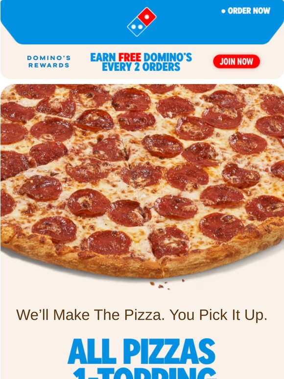 Pizza Lover, skip delivery—carryout with Domino's 🍕