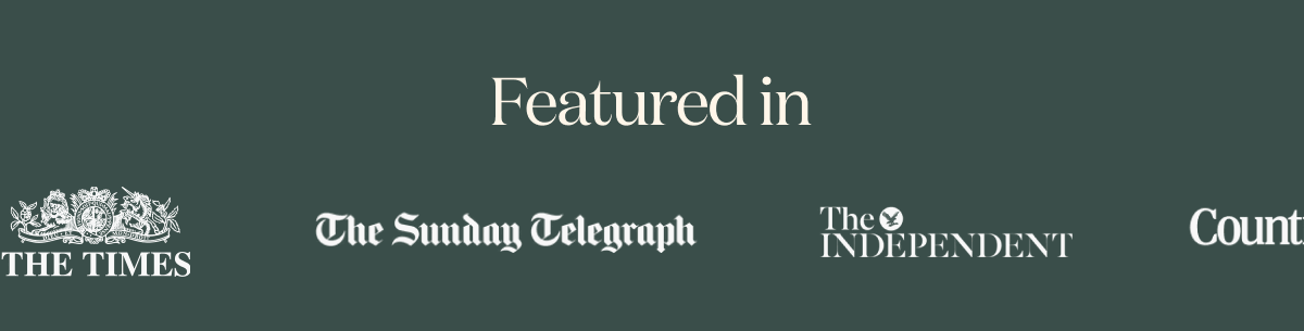Featured in The Sunday Telegraph, The Independent, Country Living, The Times