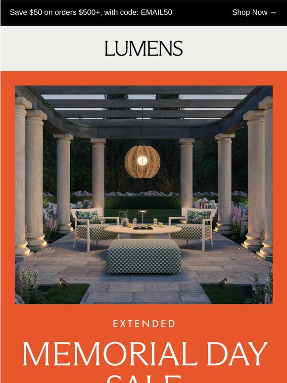 EXTENDED Memorial Day Sale