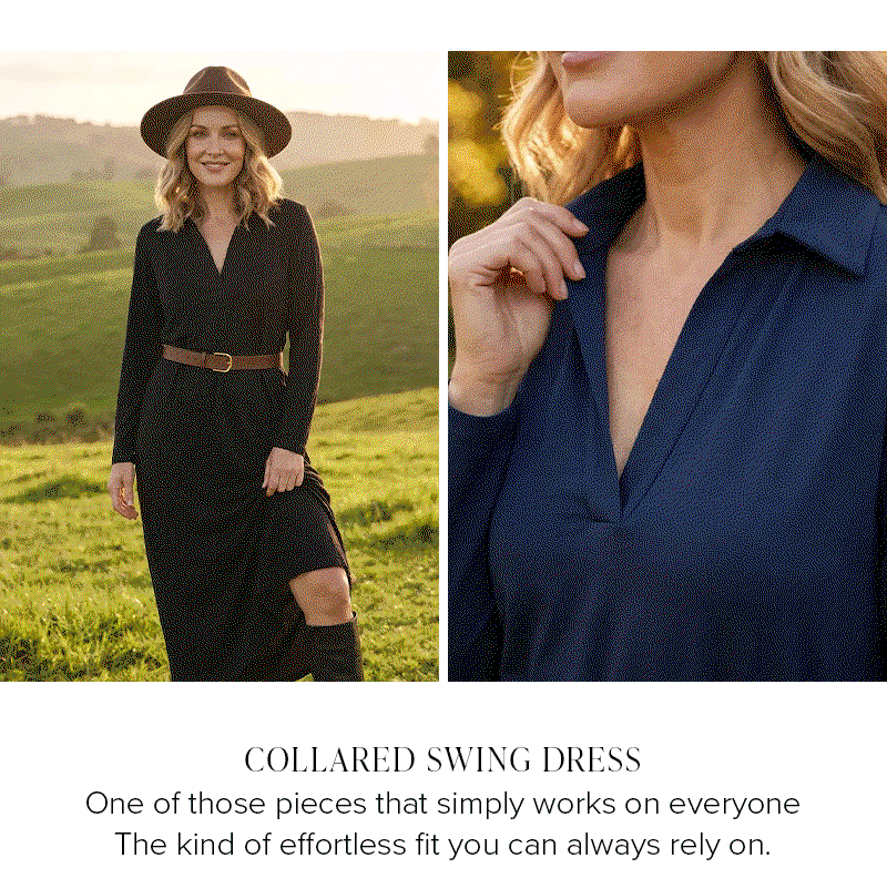 Shop Collared Swing Dress