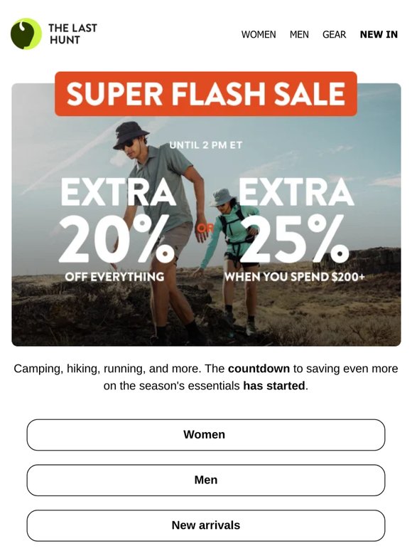 Extra 20-25% off | SUPER Flash Sale is live