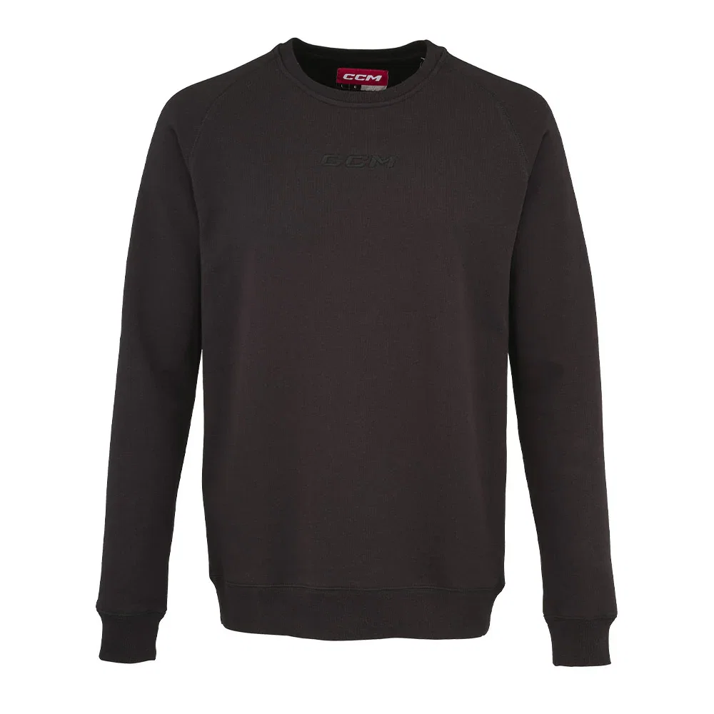 Image of CCM Adult Core Black Fleece Crewneck