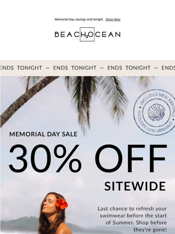 Ends Tonight: 30% Off Memorial Day Favorites!