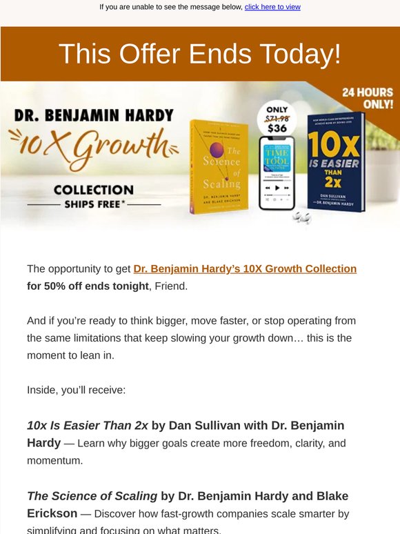 Save 50% on the 10X Growth Collection