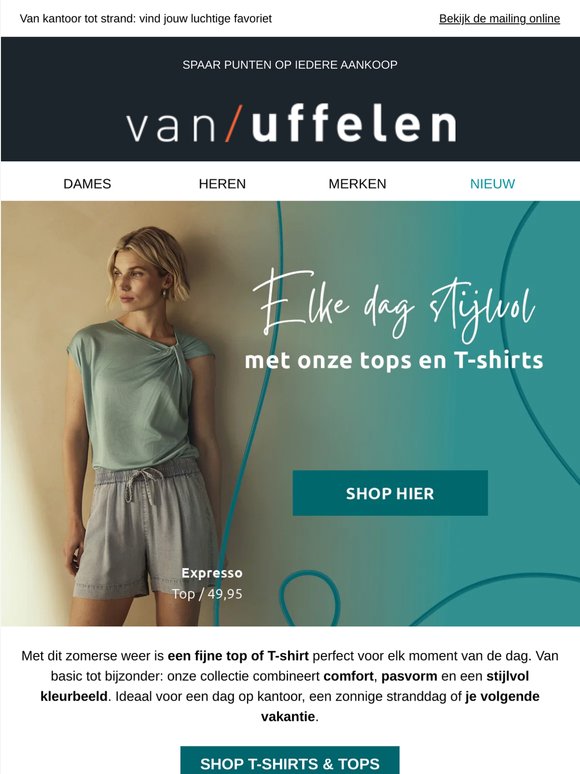 Tijd voor zomerse tops en T-shirts