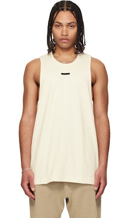 Off-White Rib Tank Top