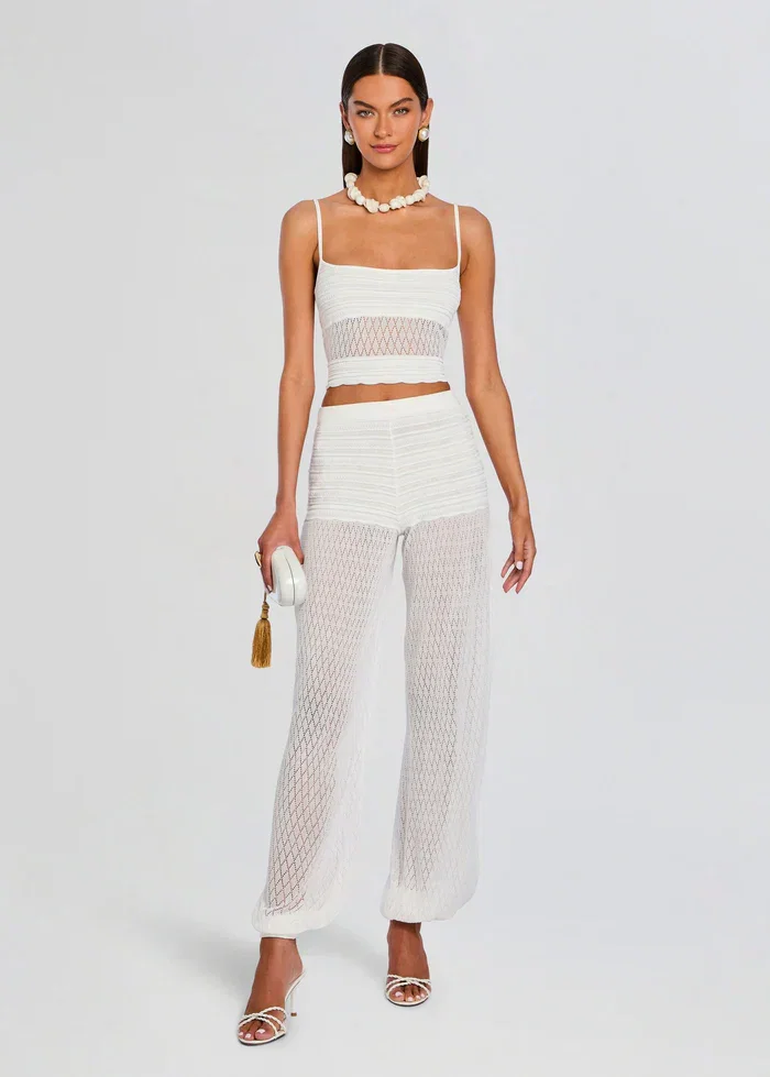 Image of Devyn Pant - White