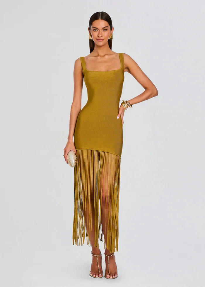 Image of Saddler Dress - Ochre