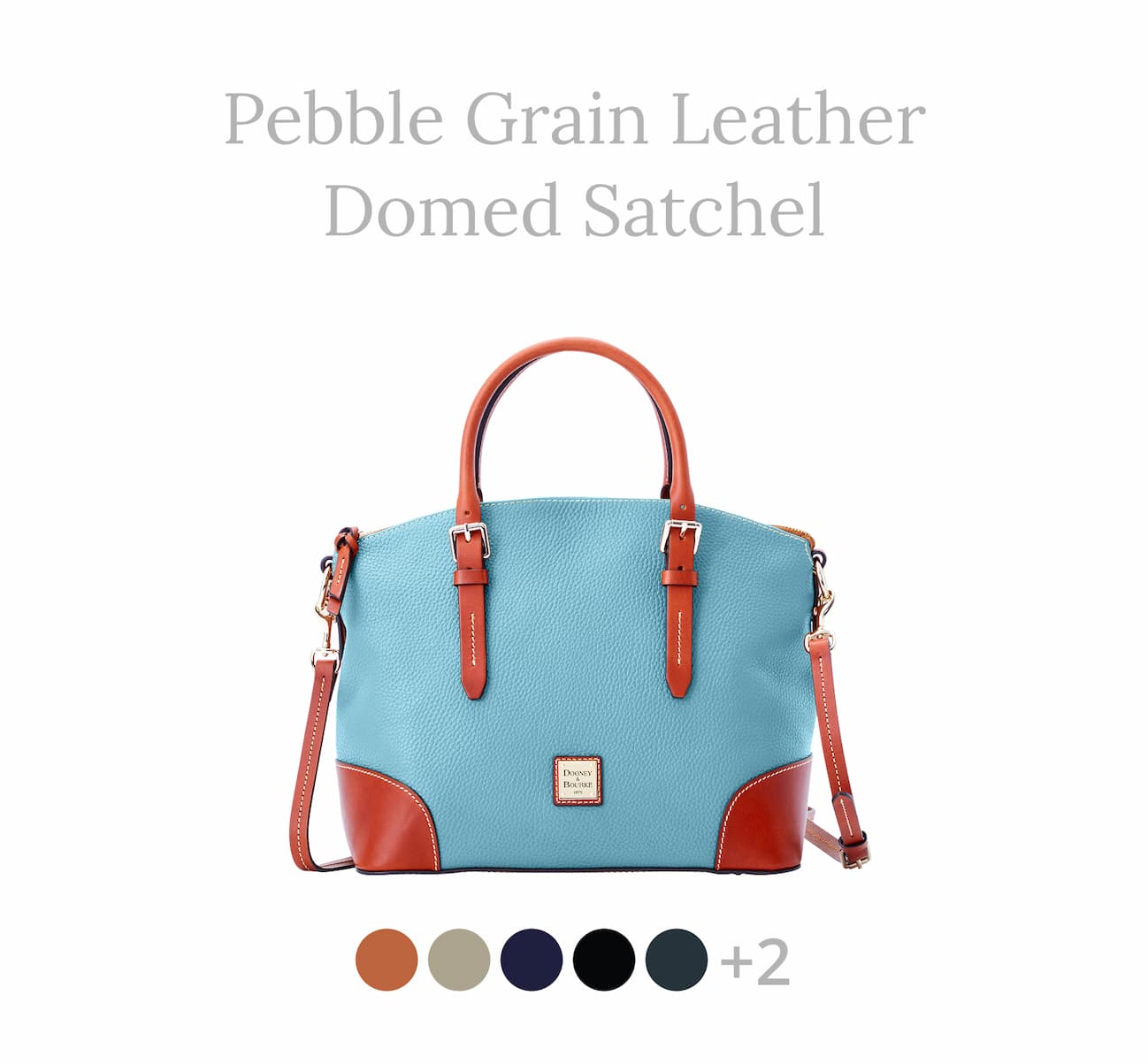 Pebble Grain Domed Satchel