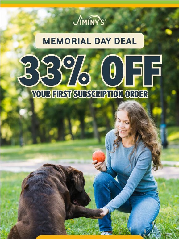 Real dogs. Real results. 33% off today.