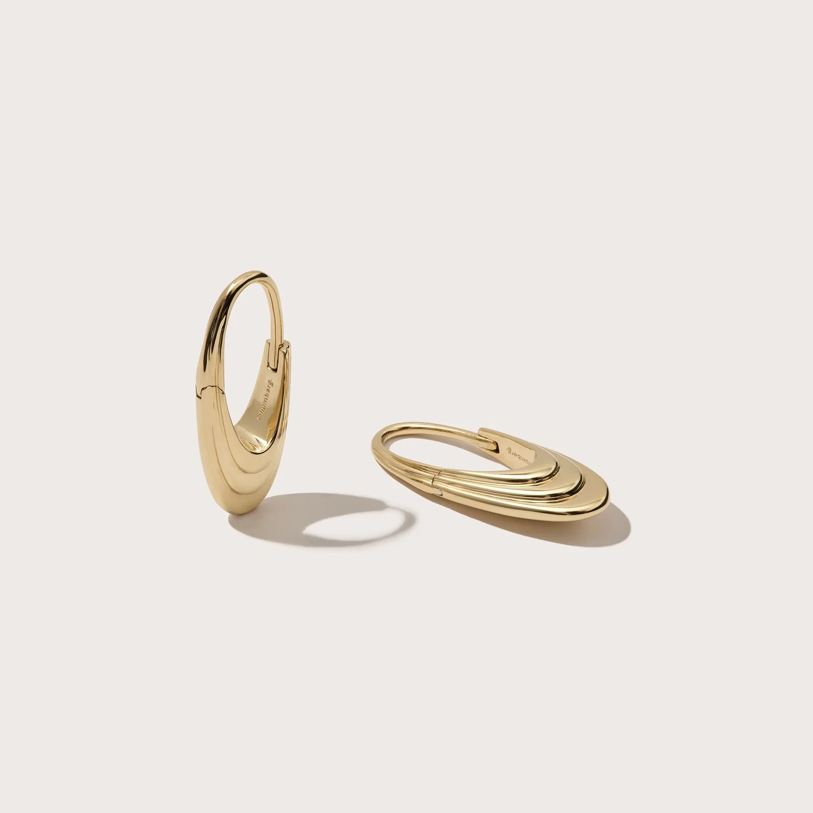 Image of Large Roscida Ridged Hoops