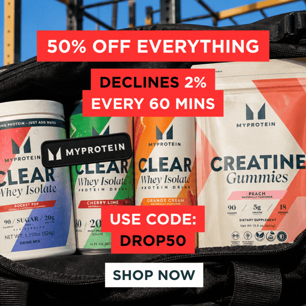 50% off almost everything