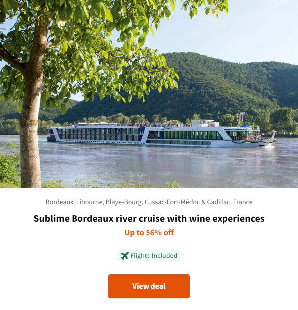 Sublime Bordeaux river cruise with wine experiences